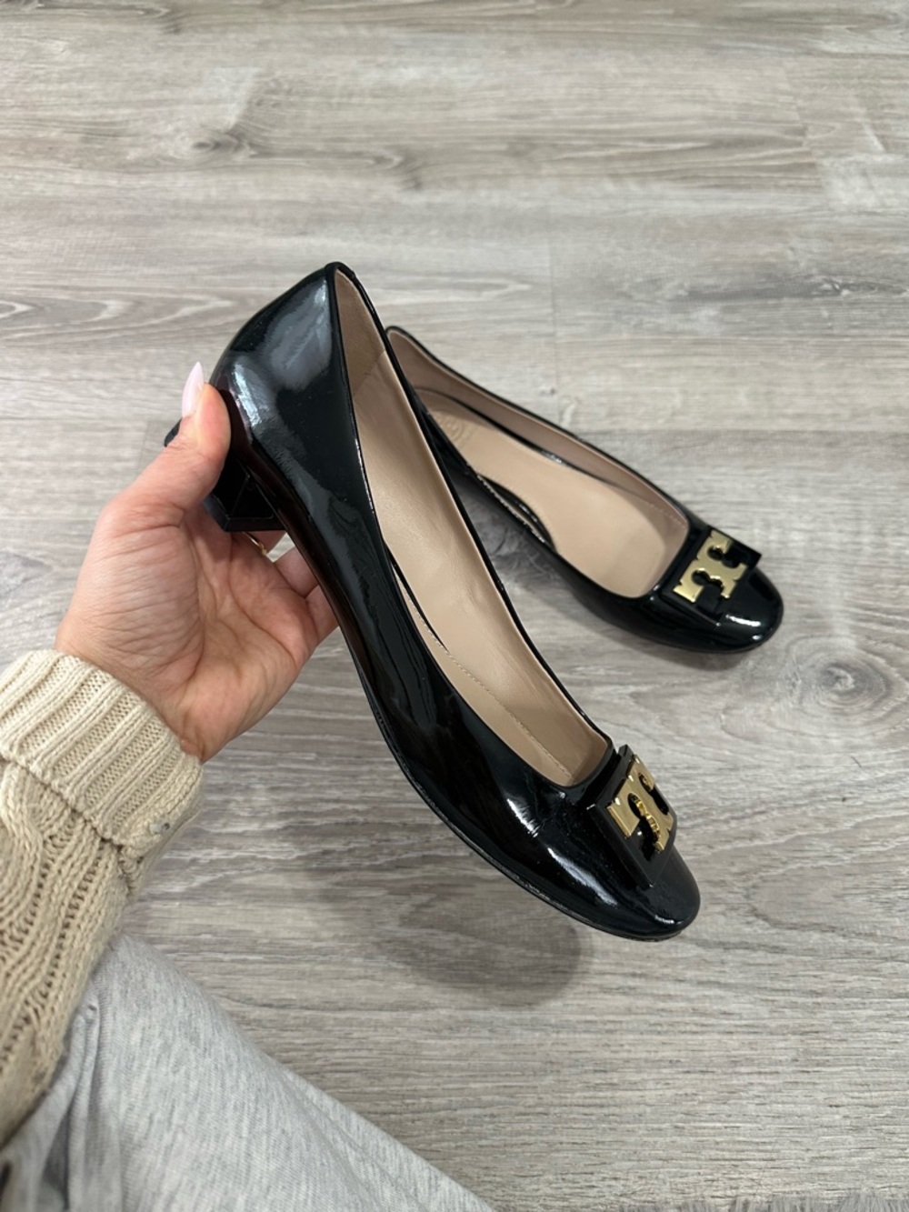 Tory Burch Black Patent Leather Shoes - Picture 2 of 7